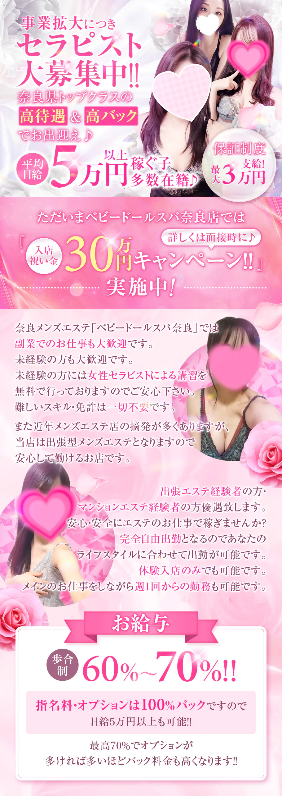 奈良市内メンズエステ求人 ベビードールスパ奈良のPICK UP写真1