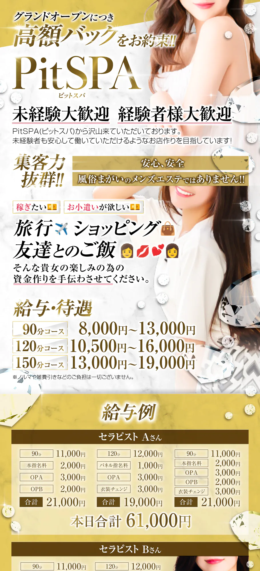 日本橋・難波・桜川メンズエステ求人 pit spa(ピット)　日本橋ルームのPICK UP写真1